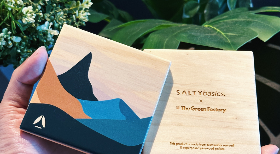 SaltyBasics x The Green Factory Sustainable Coasters